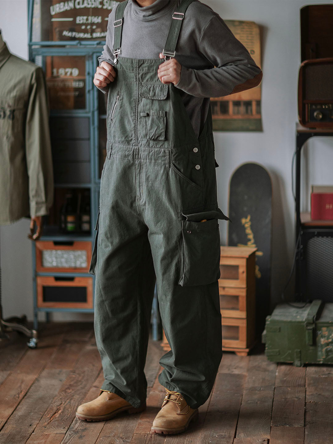 Salopette Fieldman in tela