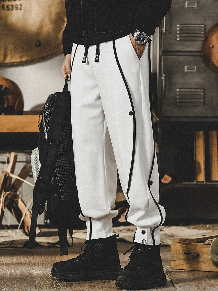 Herren-Jogginghose mit Knopfdetail und bequemem Bund