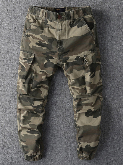 Herren-Cargohose im Camouflage-Look