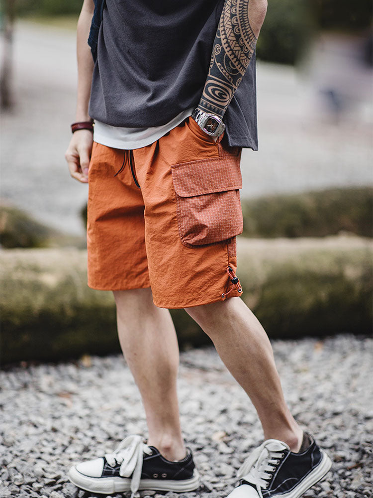 Herren Leichte Cargo‑Shorts mit Kontrasttaschen