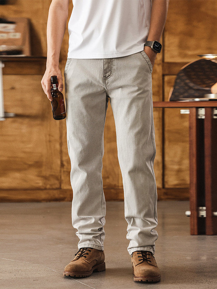 Herren Gerade Jeans, klassische Freizeithose mit bequemem Schnitt