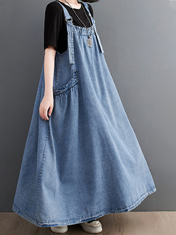 Damen-Jeanskleid mit lockerer Passform