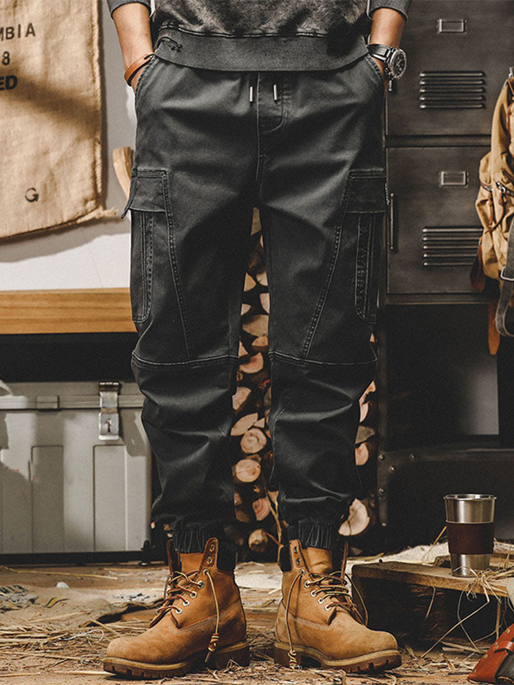 Herren Baumwoll Cargohose mit Stretch