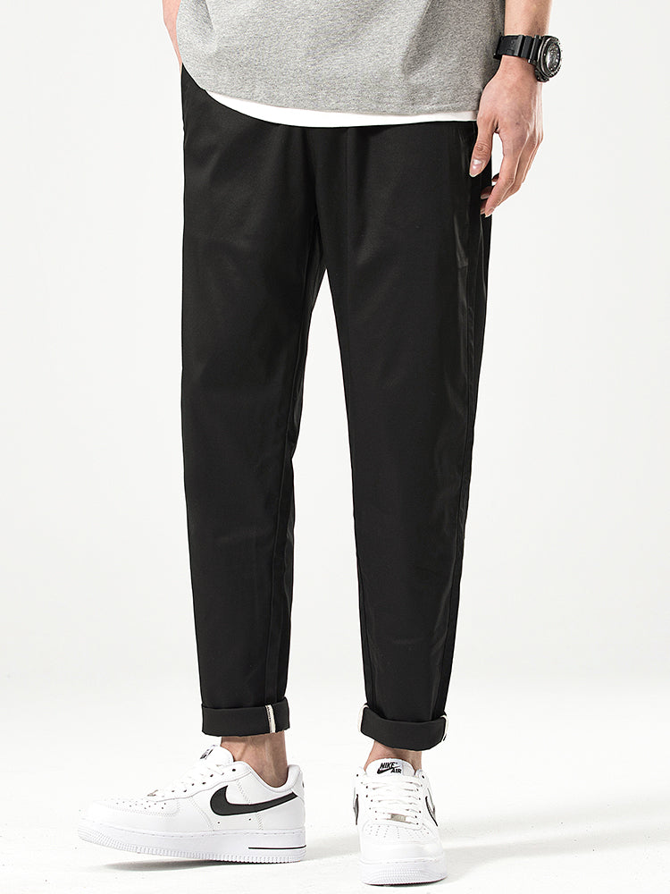 Lässige Herren-Freizeithose in Cropped-Passform