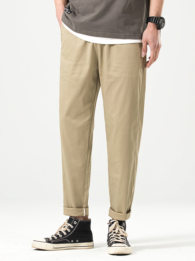 Lässige Herren-Freizeithose in Cropped-Passform