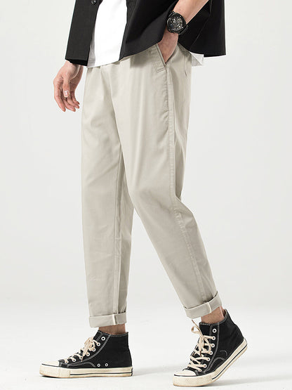 Lässige Herren-Freizeithose in Cropped-Passform
