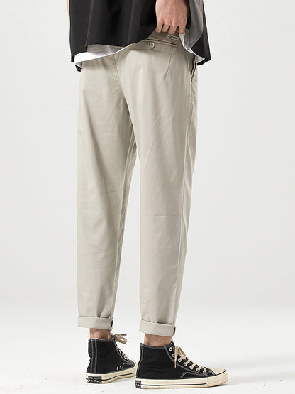 Lässige Herren-Freizeithose in Cropped-Passform