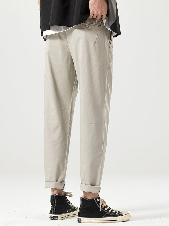 Pantaloni casual da uomo a taglio corto e vestibilità comoda