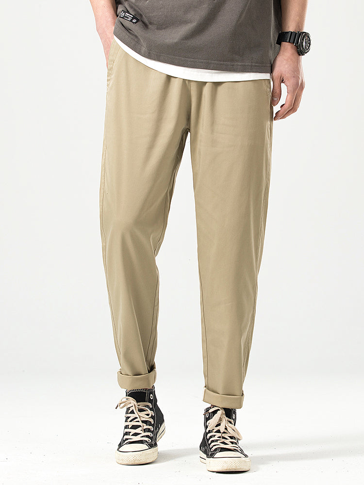 Lässige Herren-Freizeithose in Cropped-Passform