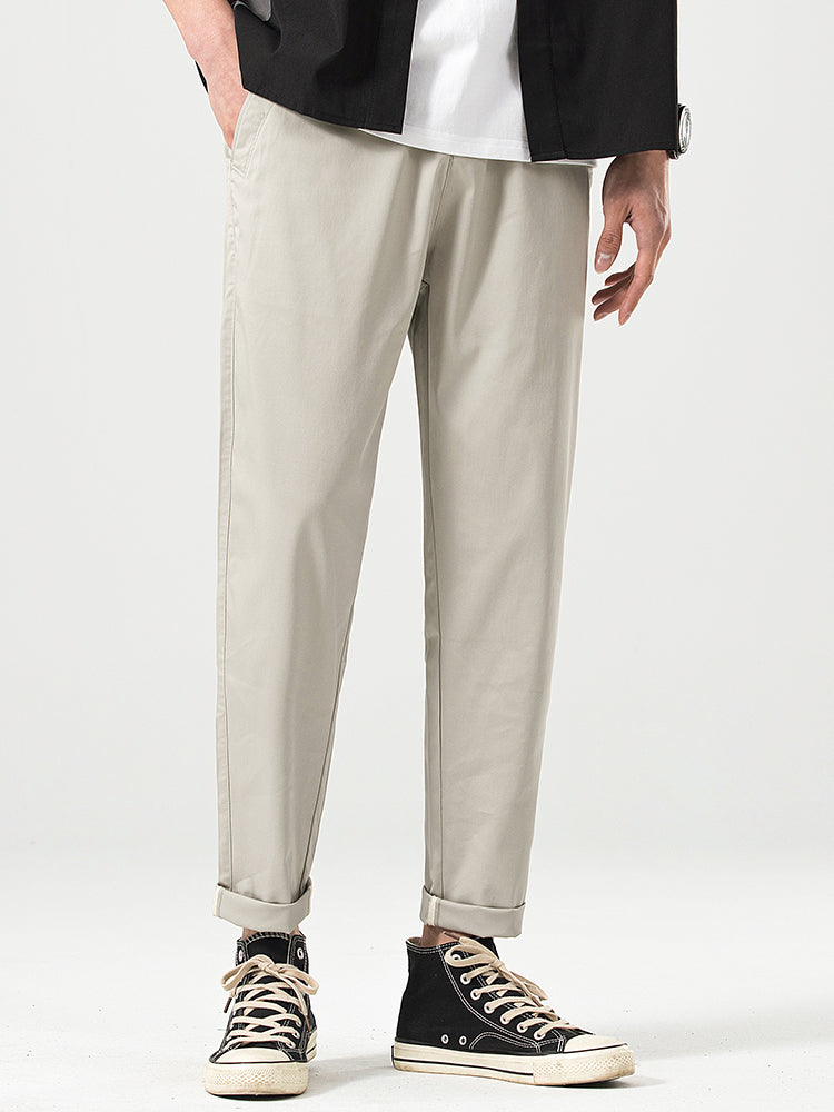 Lässige Herren-Freizeithose in Cropped-Passform