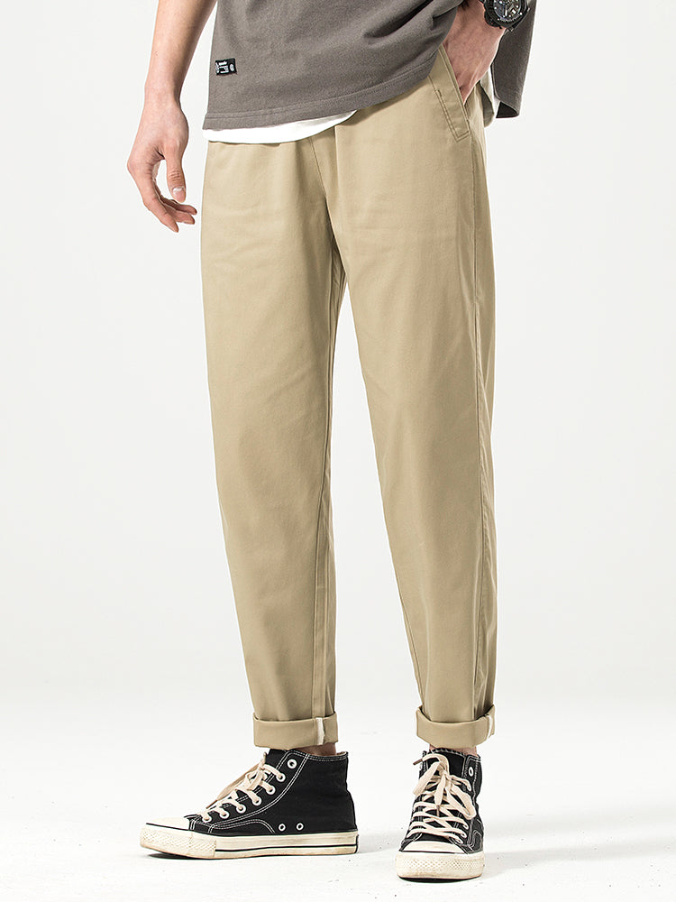 Lässige Herren-Freizeithose in Cropped-Passform