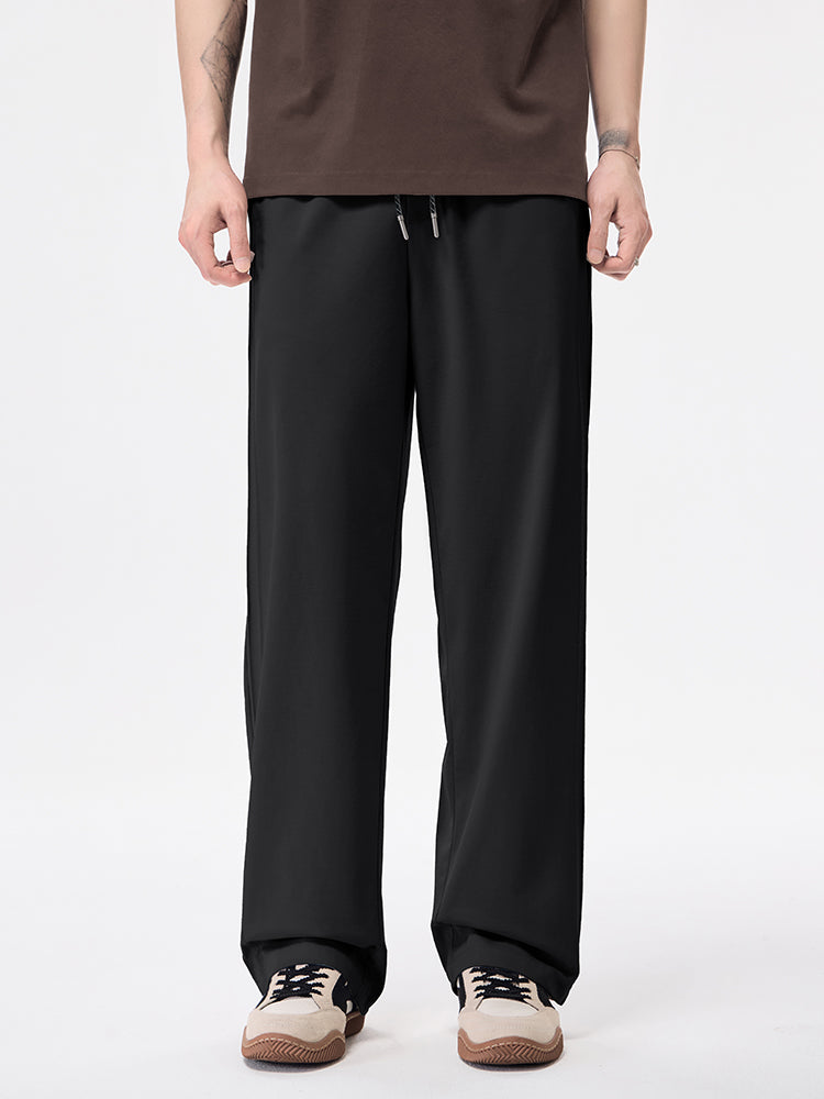 Herren‑Wide‑Leg‑Freizeithose mit Seitenstreifen‑Design