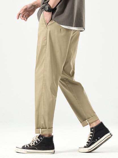 Lässige Herren-Freizeithose in Cropped-Passform