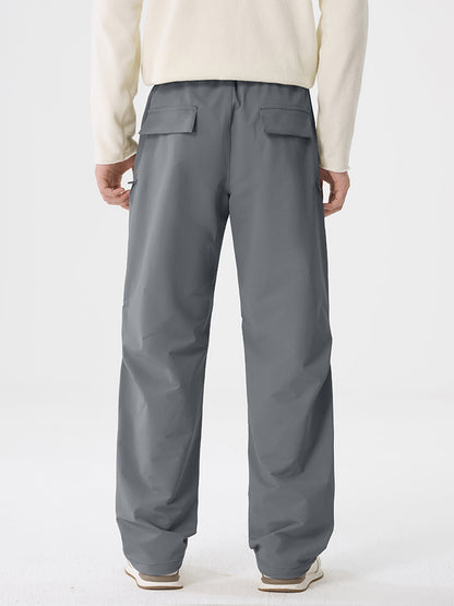 Herren‑Wide‑Leg‑Outdoor‑Freizeithose mit Reißverschlusstaschen
