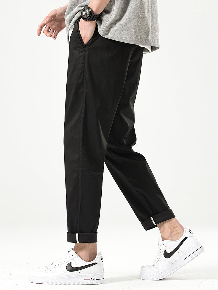 Lässige Herren-Freizeithose in Cropped-Passform