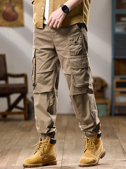 Taktische Cargo-Jogginghose für Herren mit mehreren Lagen und Taschen