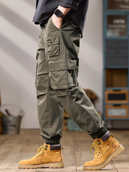 Taktische Cargo-Jogginghose für Herren mit mehreren Lagen und Taschen