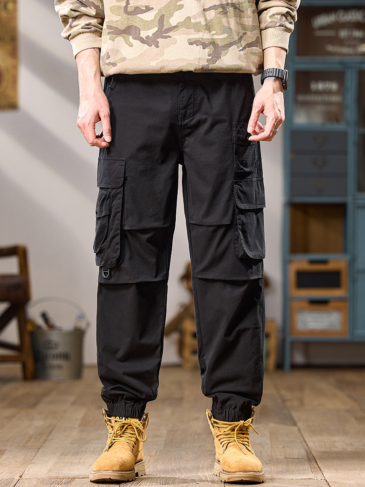Taktische Cargo-Jogginghose für Herren mit mehreren Lagen und Taschen