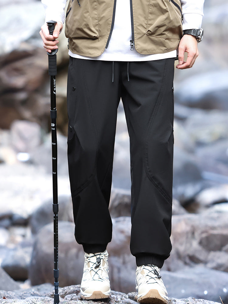 Wasserabweisende Outdoor-Wanderhose im Jogger-Stil für Herren