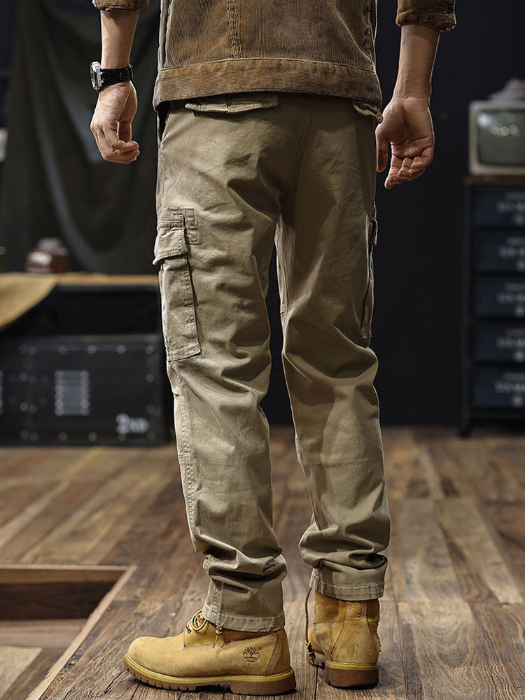 Herren Straight‑Fit Cargohose mit Mehreren Taschen