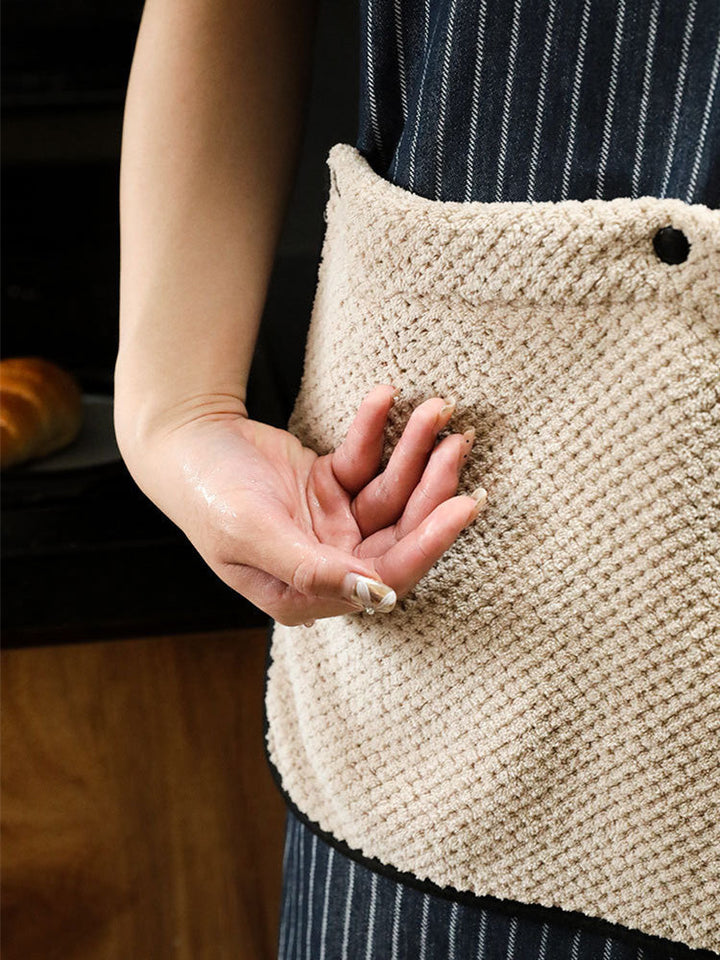 Abnehmbare Handtuchschürze mit Streifen