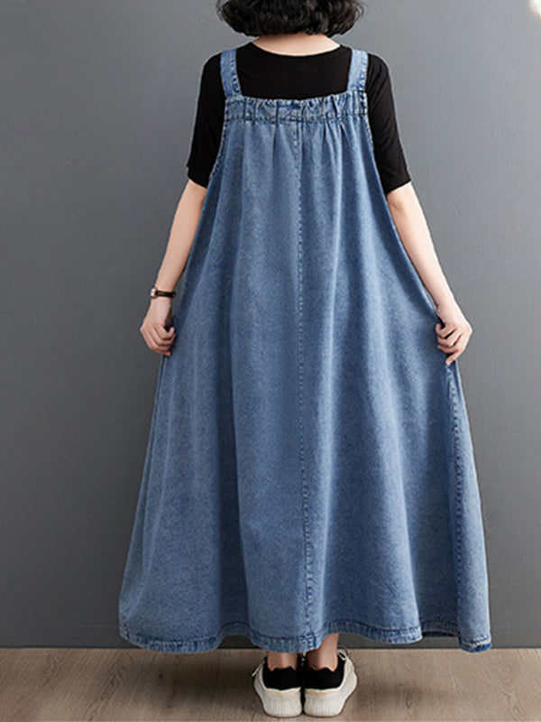Damen-Jeanskleid mit lockerer Passform