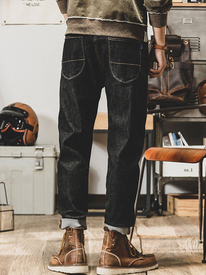 Jeans da uomo vintage a taglio tapered