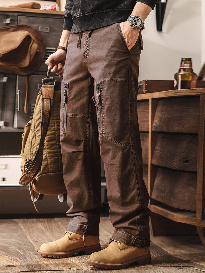 Herren Cargohose im Vintage-Stil, Weites Bein