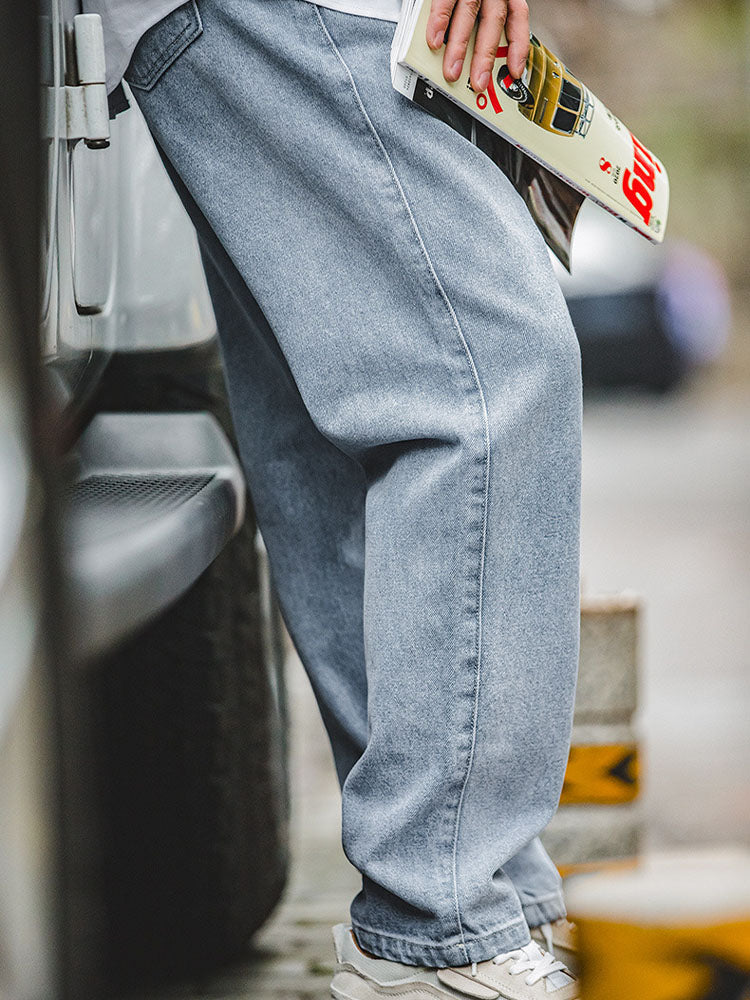 Herren Workwear‑Jeans Lockerer Straight‑Cut