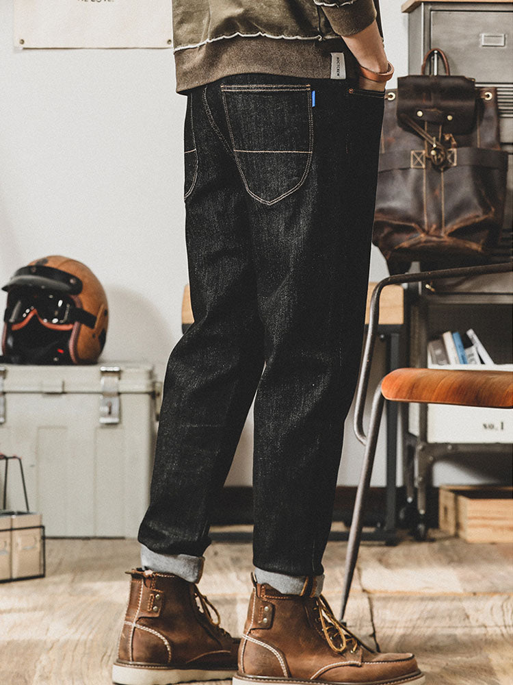 Jeans da uomo vintage a taglio tapered