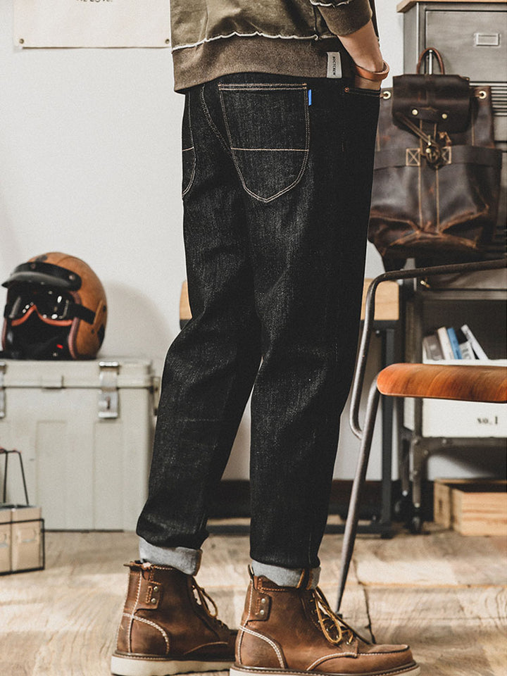 Jeans da uomo vintage a taglio tapered