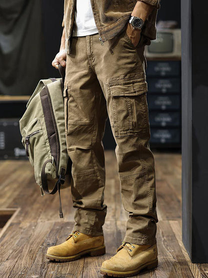 Herren Straight‑Fit Cargohose mit Mehreren Taschen
