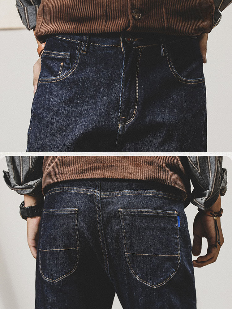 Jeans da uomo vintage a taglio tapered