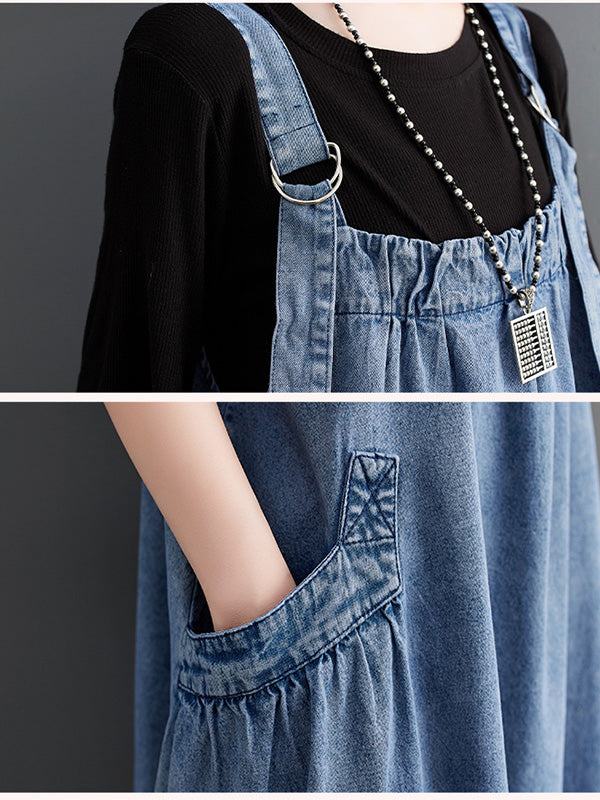 Damen-Jeanskleid mit lockerer Passform