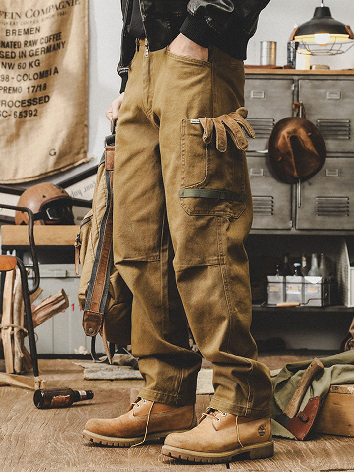 Pantaloni cargo da uomo di ispirazione vintage