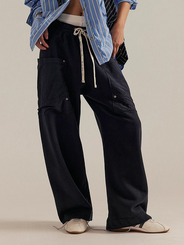 Pantalon décontracté en maille à enfiler
