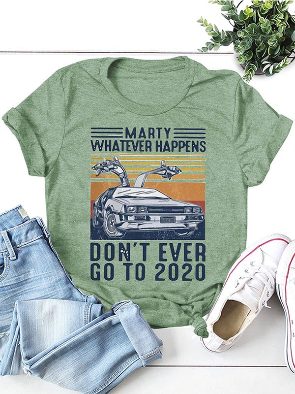 Vintage-Zeitreise-T-Shirt für Damen