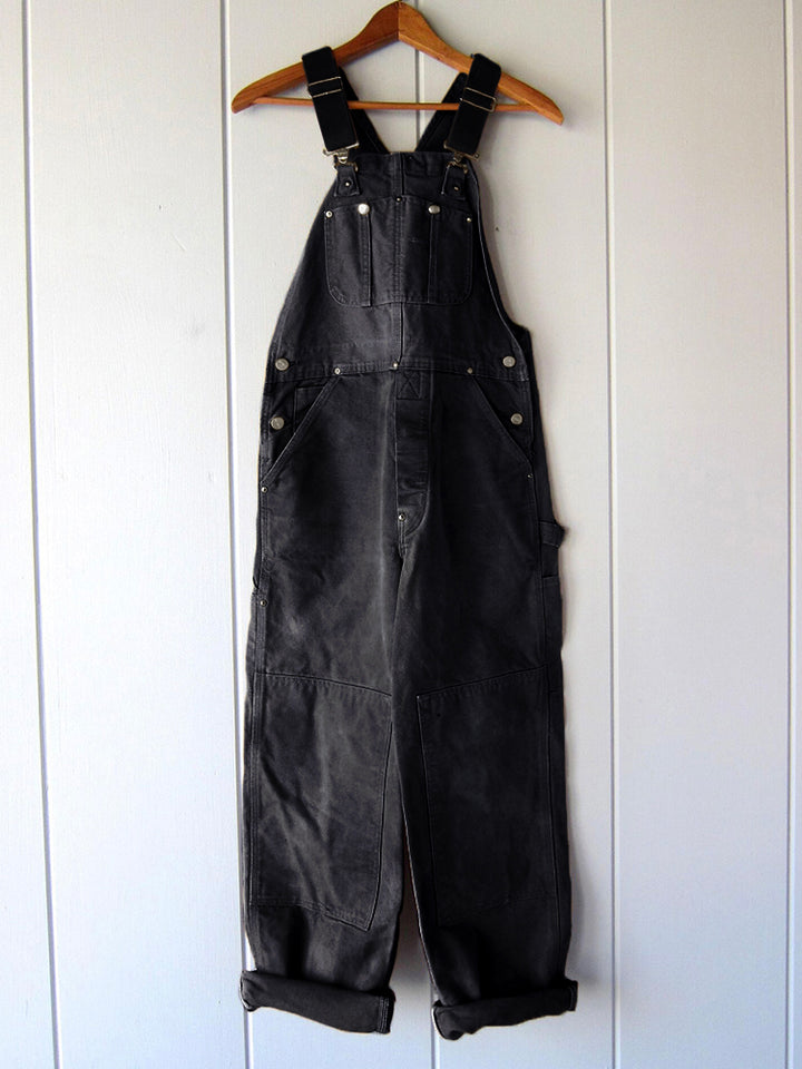 Damen-Latzhose aus Canvas mit entspannter Passform