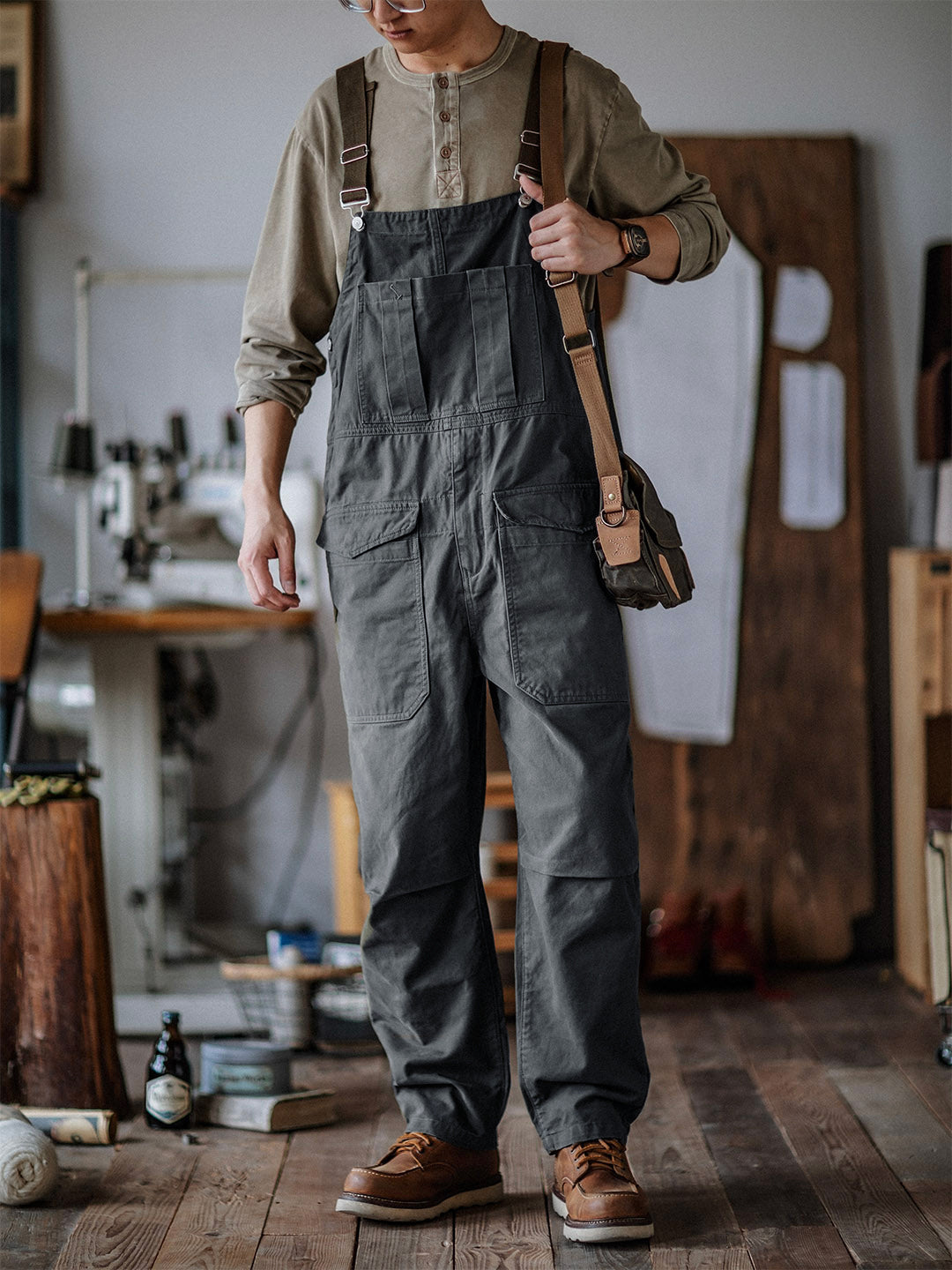 Salopette da uomo Crafter con tasche a patta