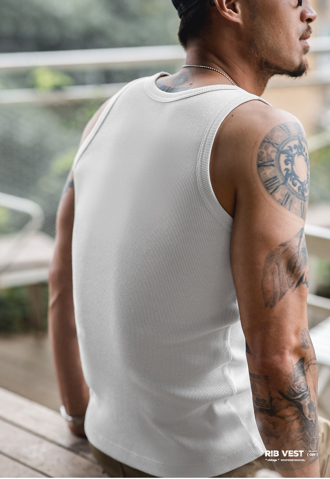 Herren Slim Fit Ripp-Tanktop