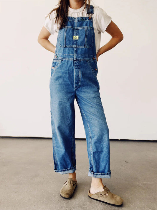 Salopette in denim da donna