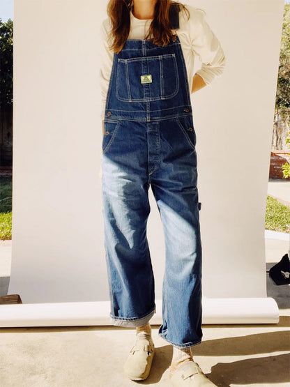 Salopette in denim da donna