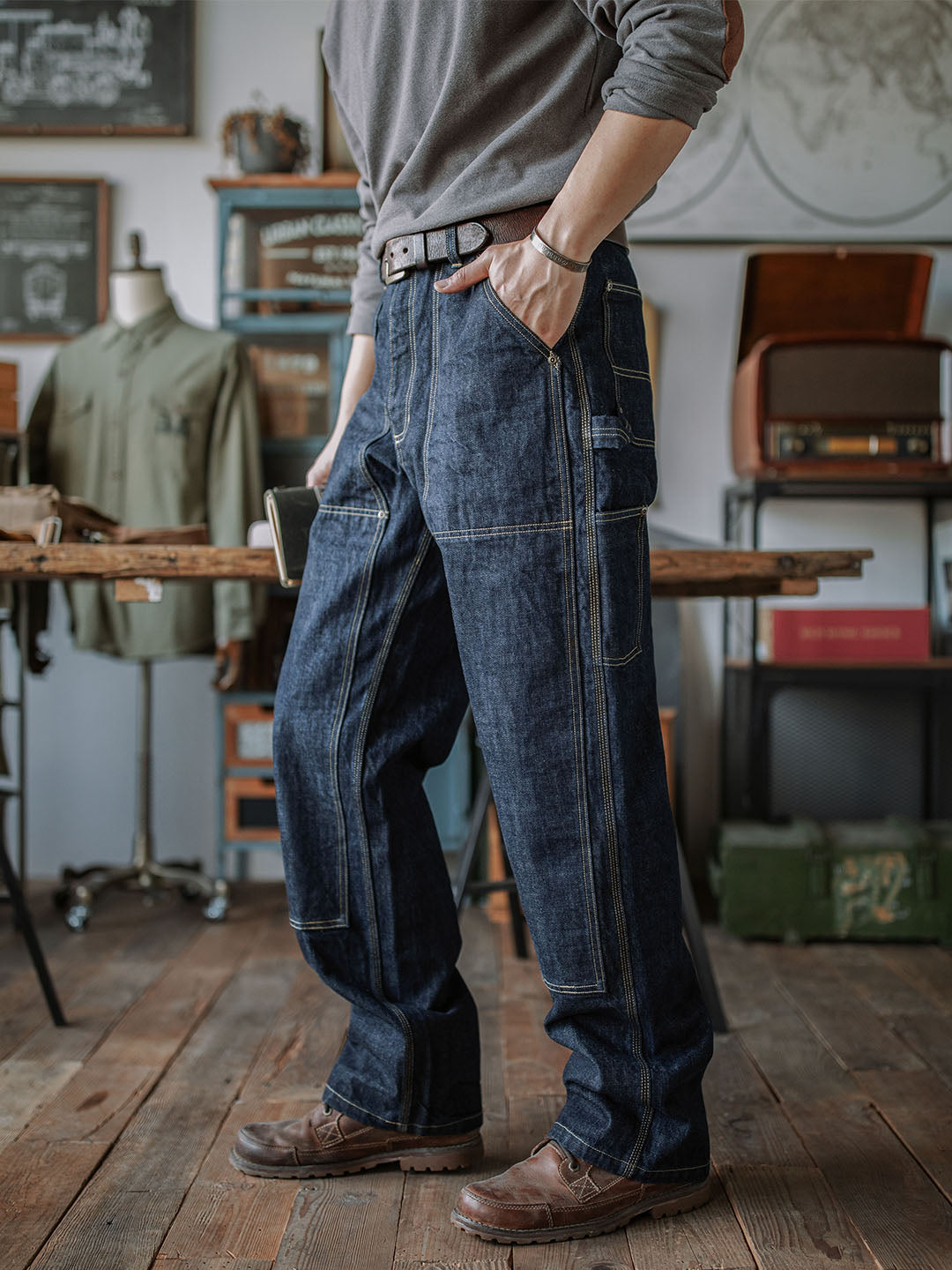 Jeans da uomo Selvedge Carpenter