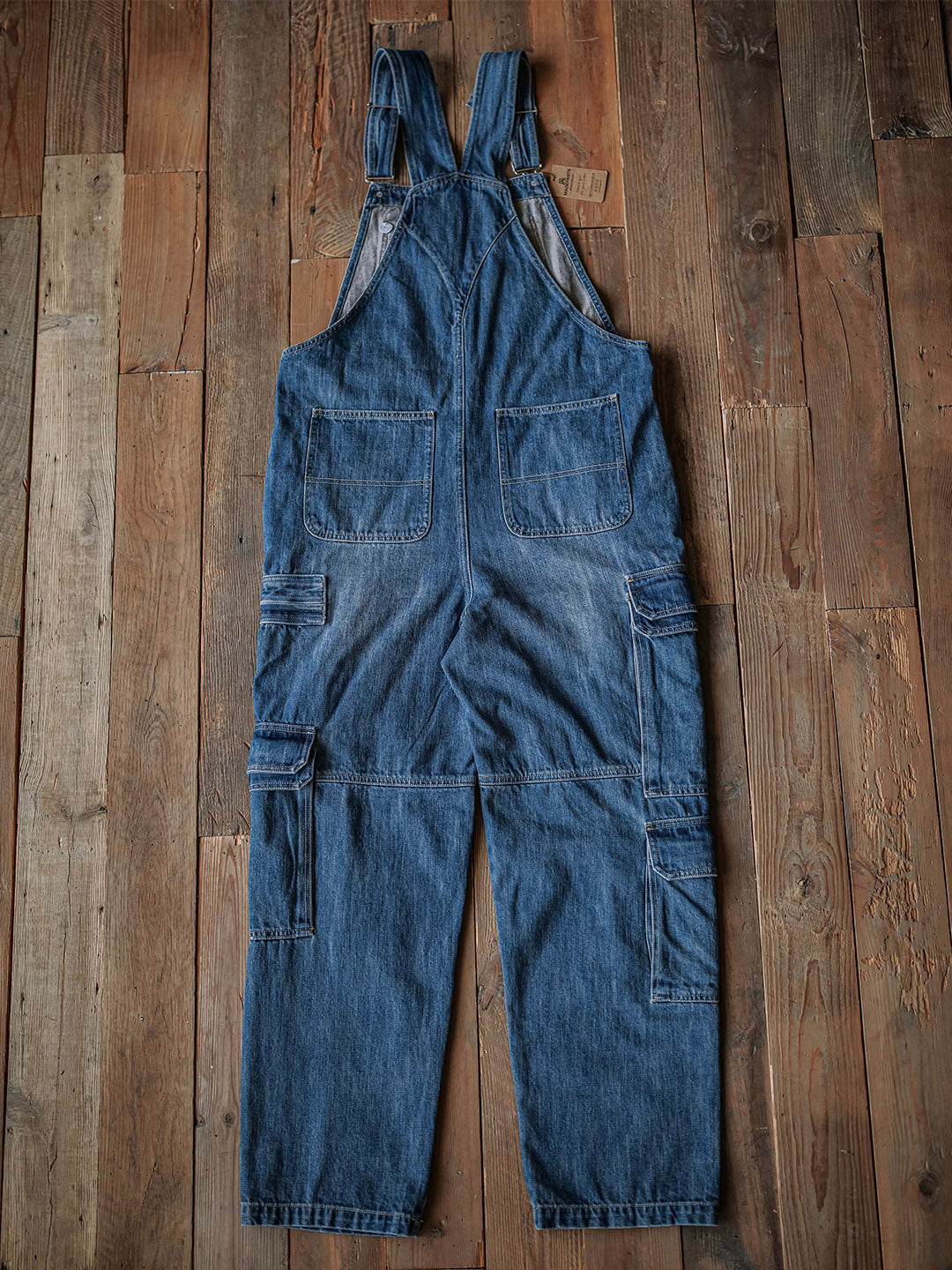 Salopette en jean pour homme avec poches cargo