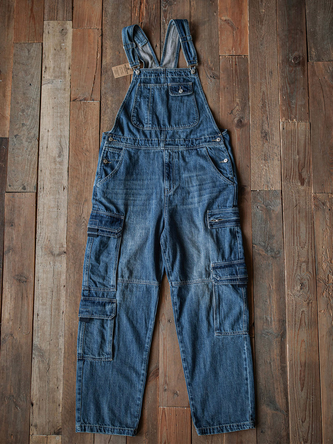 Salopette en jean pour homme avec poches cargo