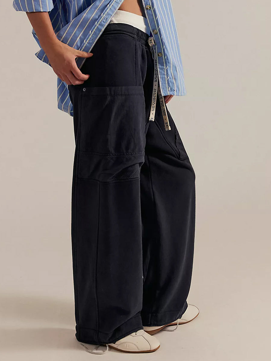 Pantalon décontracté en maille à enfiler