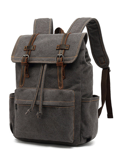 Lässiger Outdoor-Reiserucksack aus Canvas