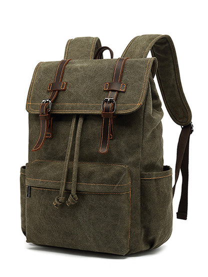 Lässiger Outdoor-Reiserucksack aus Canvas