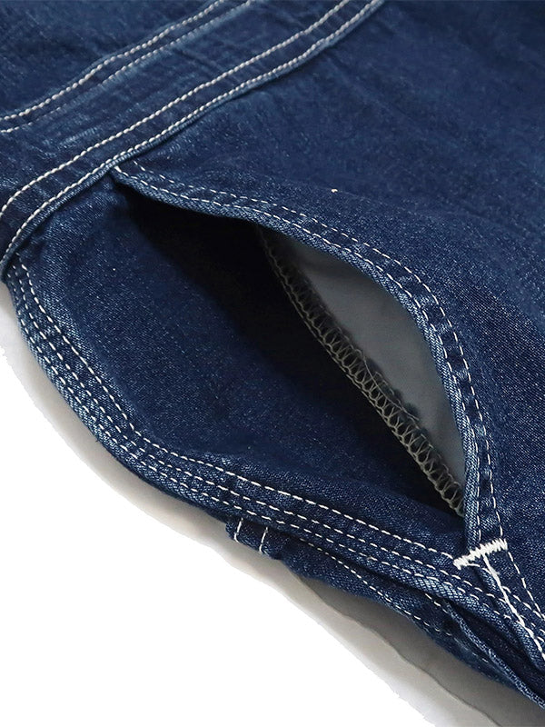 Langärmliger Denim-Overall für Herren mit entspannter Passform