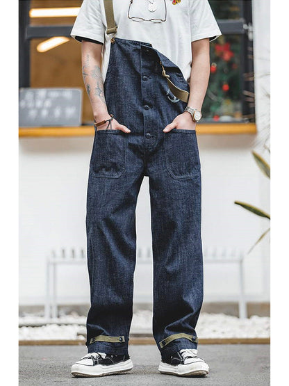 American Vintage Navy Deck Denim-Overall